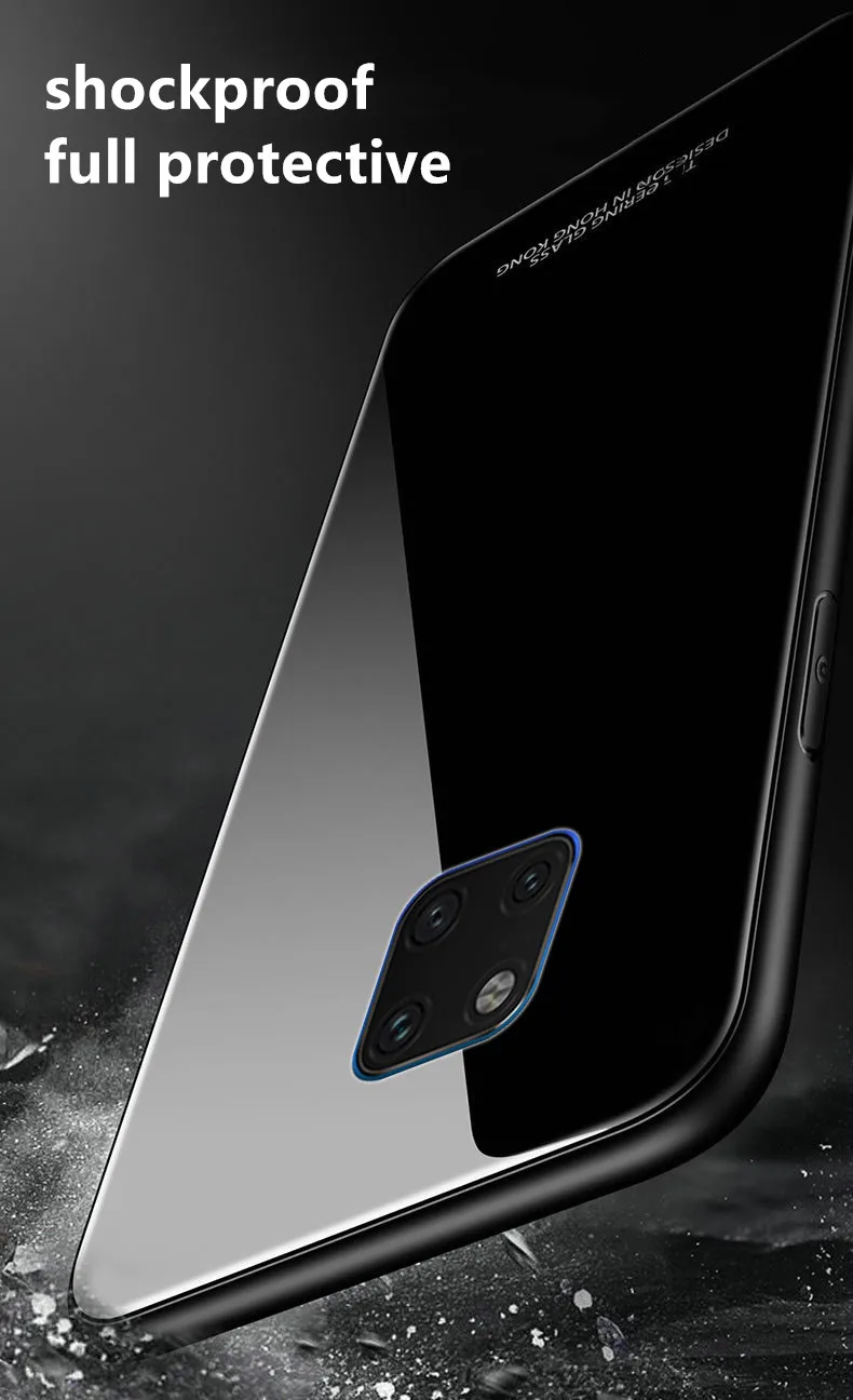 

Tempered Glass Case For Huawei Mate 20X magnet car holder Back Cover Soft Phone Cases For Huawei Mate 20 Mate20 mate 20 pro lite