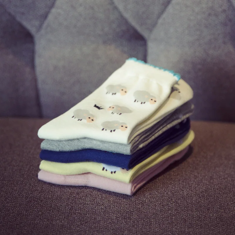10 Пар/лот Новый женский носки творческие мультфильм и оптом милый овец|sock happy|stocking
