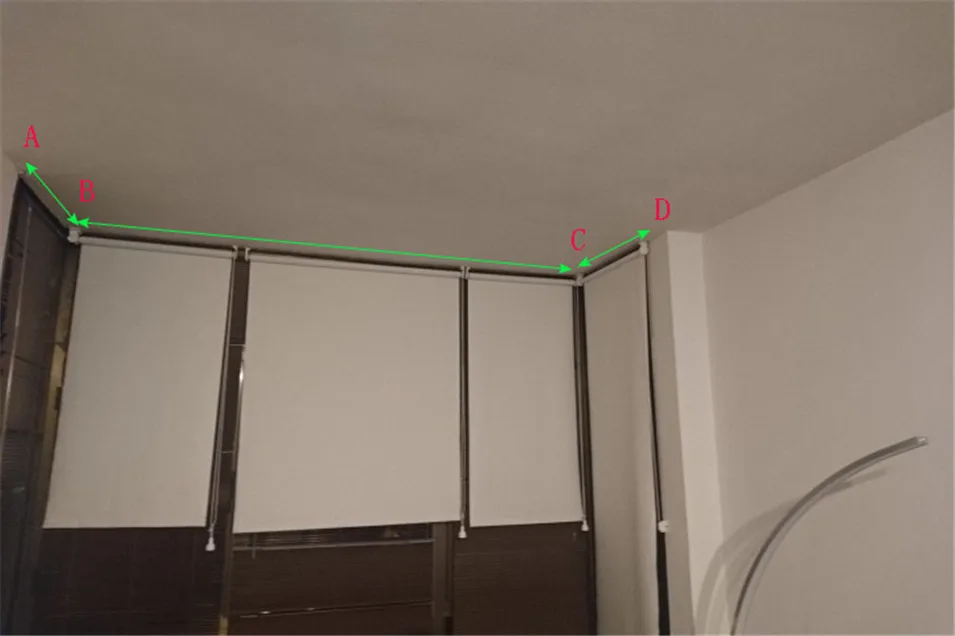 Высокое качество 90 градусов L/U карниз для мотора Xiaomi Aqara, Zigbee Автоматическая каркасная система, для 90 градусов L/U окна