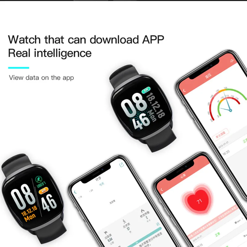Wearpai GT103 спортивные Смарт часы bwood давление пульсометр фитнес трекер для