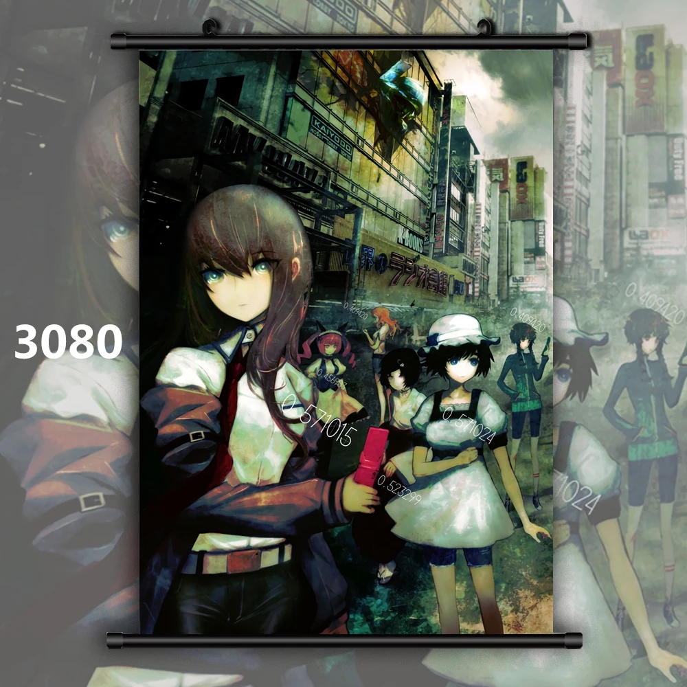 3080 Steins Gate макисэ курису Кристина Сиина Mayuri Аниме Манга настенный плакат в рулоне в - Цвет: 3080