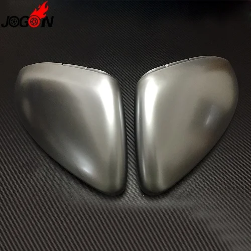 Matte Silver 2 шт. для VW GOLF 7 MK7 MK7.5 GTI R GTE GTD 2013- Touran ABS боковая крышка зеркала заднего вида Сменные крышки корпуса - Цвет: Matte Silver