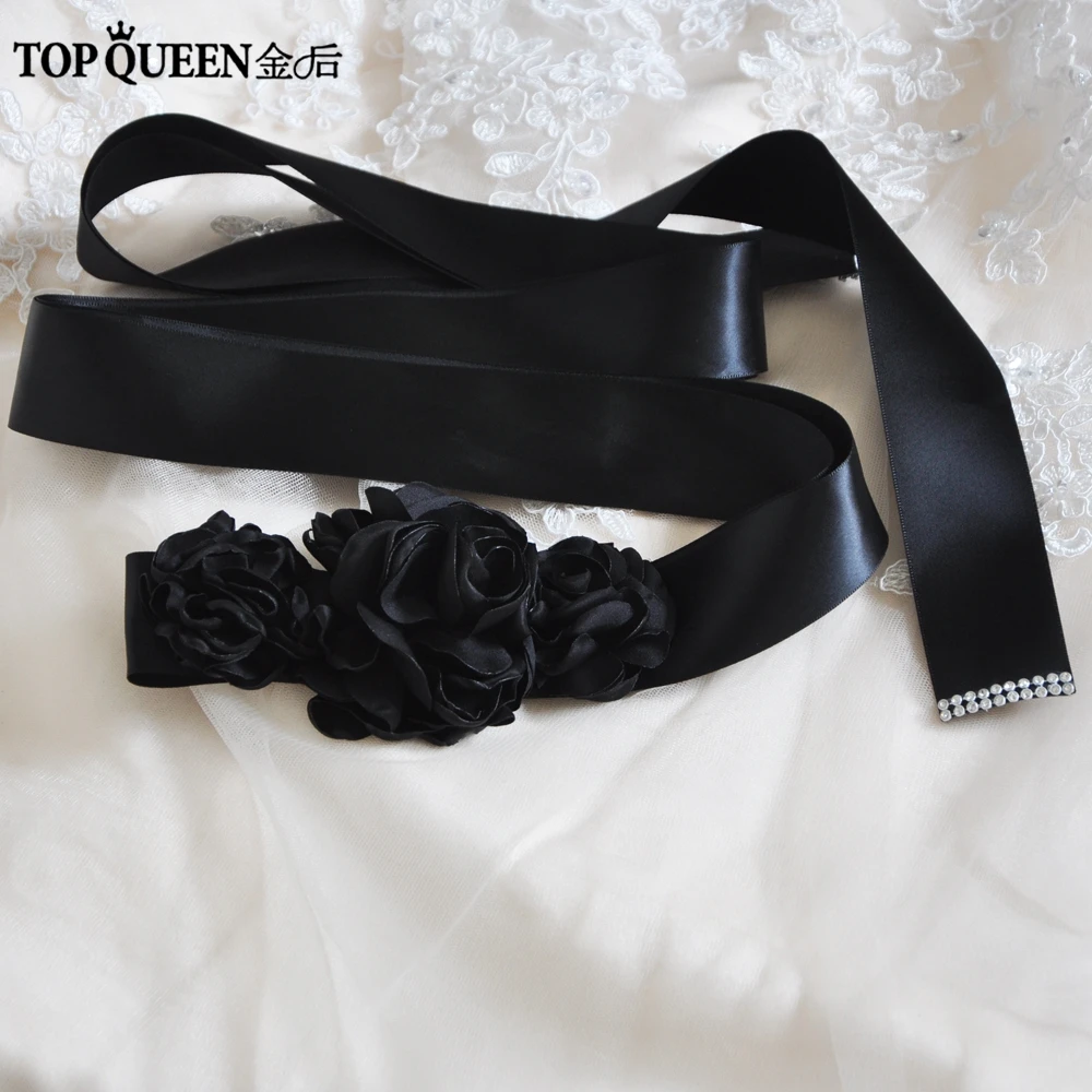 TOPQUEEN S226 женский свадебный пояс, кушак невеста, свадебный цветок пояс к свадебному платью свадебный цветок пояс семь цветов