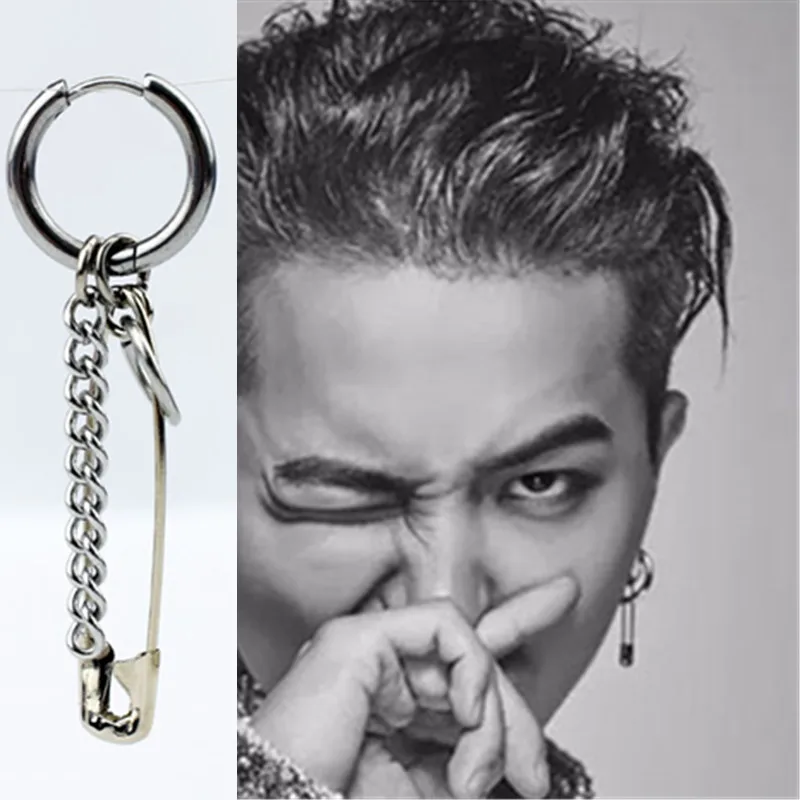 Серьги цепочки Асимметричные из нержавеющей стали 1 шт.|Серьги-подвески| |