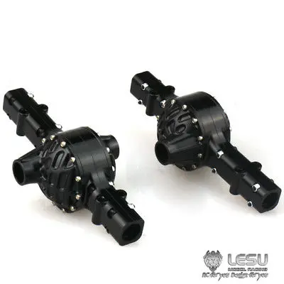 LESU CNC Металлический Корпус задней оси для Модель Tamiya 1/14 RC автомобиль трактор