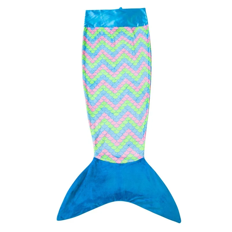 

Baby Fish Star Mermaid Tail Blanket Kids Fleece Blanket Plaid Sleepbag Sofa Wrap Throw Shark Mermaid Tail Blanket for Kids 142cm
