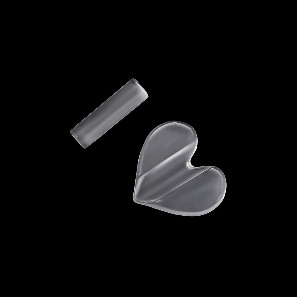 1 шт. прозрачный металлический пресс для ногтей форма в форме сердца изгиба