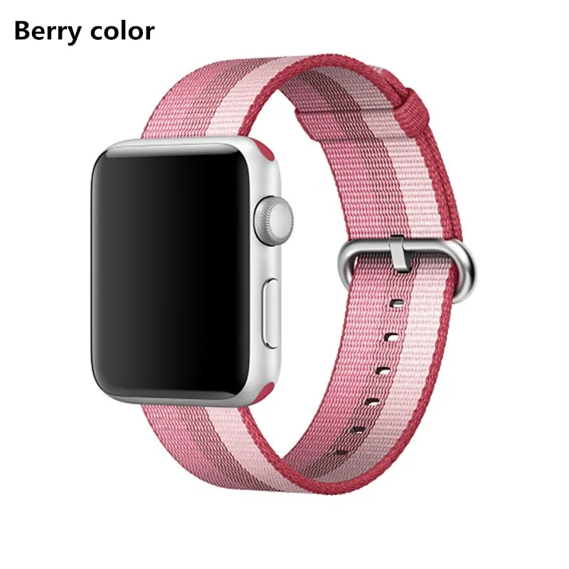 23 Спортивный ремешок для apple watch 5, 4, ремешок 42 мм, 44 мм, iwatch 38 мм, 40 мм, тканый нейлоновый классический ремешок с пряжкой для apple watch 5, 4, 3 - Цвет ремешка: 23