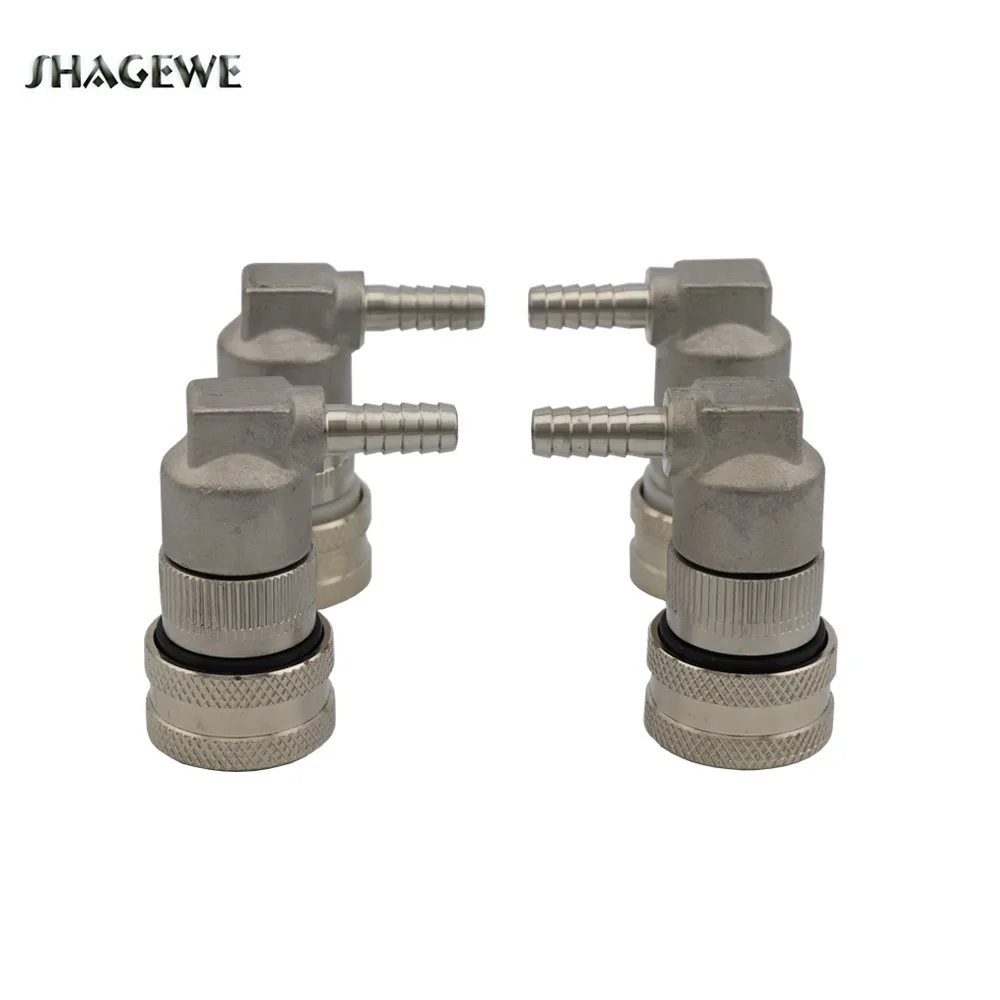 2 пары/Лот шариковый замок из нержавеющей стали для отсоединения 1/4 дюйма
