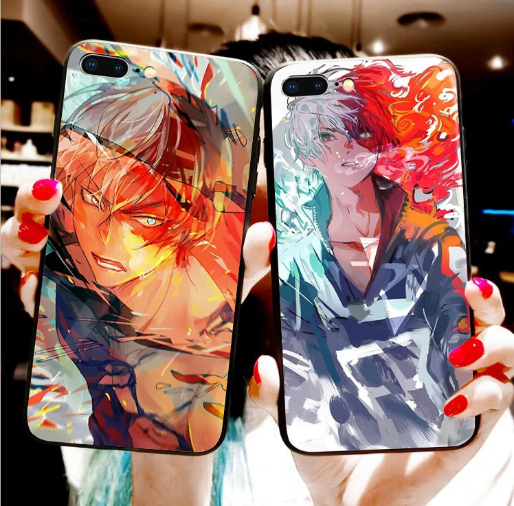 My Hero Academy аниме Todoroki BNHA Coque чехол для телефона чехол для iPhone XS MAX XR X 8Plus 8 7Plus 7 6s Plus 6s 6Plus 6 5