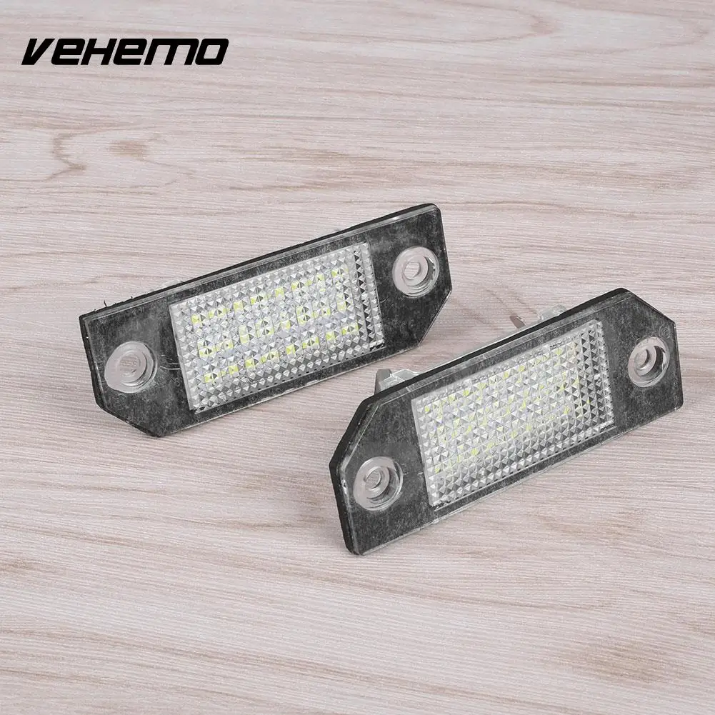 Vehemo 24 LED 2Pcs License Plate Light for Auto Car Lamp White C-MAX | Автомобили и мотоциклы
