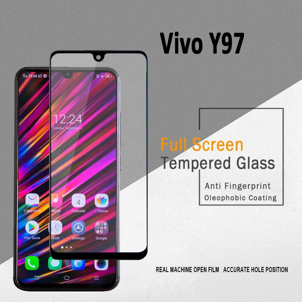 Закаленное 3D стекло с полным наклеиванием для Vivo Y97 2 шт. полноэкранная Защитная