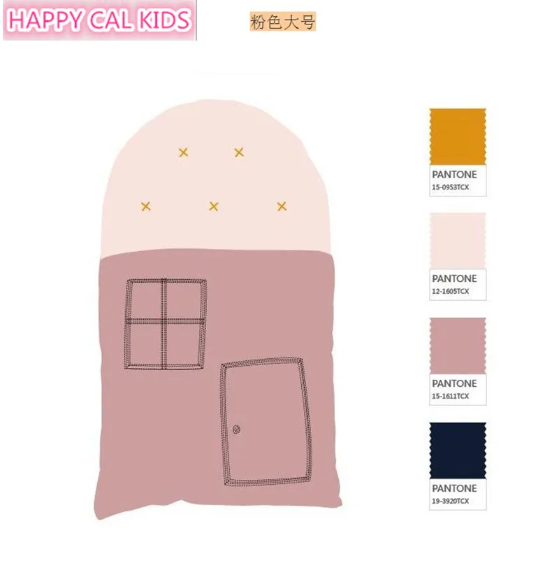 Pink Big HAPPY CAL KIDS Ins новая маленькая подушка для дома детская комната украшения реквизит - Цвет: Pink Big