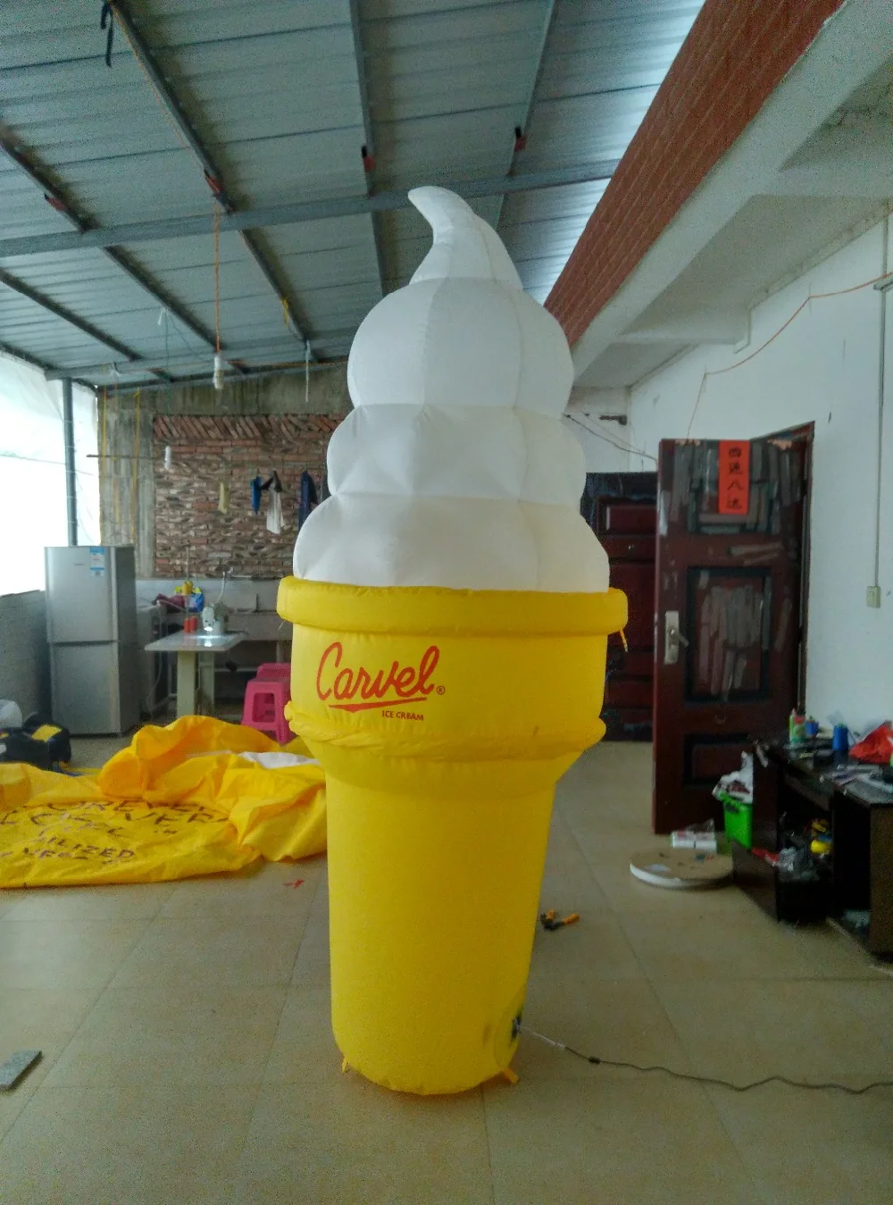 Красивый Надувной рожок для мороженого рекламы Может Пользовательский логотип |