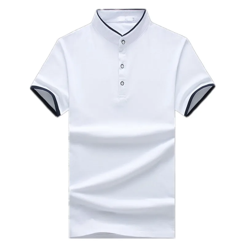 Мужская Повседневная футболка с коротким рукавом Модная белая высоким