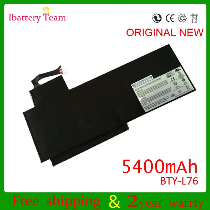 BTY-L76 Аккумулятор для MSI GS70 MS-1771 XMG C703 BP-1771-32/2650 3ICP5/42/123-2 11,1 V 5400mah WH