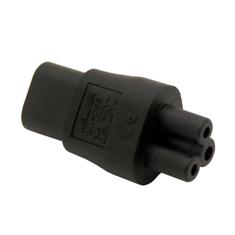Адаптер питания IEC 3Pin мама к 2Pin папа 320 C6 C8 адаптер C7 C5 2-контактный | Электроника
