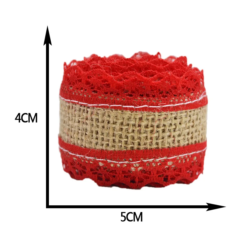 2 м/рулон 4 см джутовая гессианская лента винтажная деревенская Свадебная