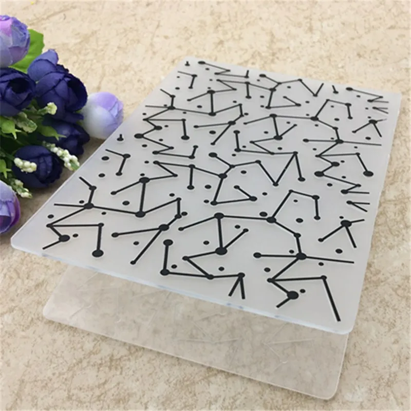 Звезда Созвездие DIY Пластик тиснением папку для Записки DIY альбом для карт инструмент Пластик шаблон