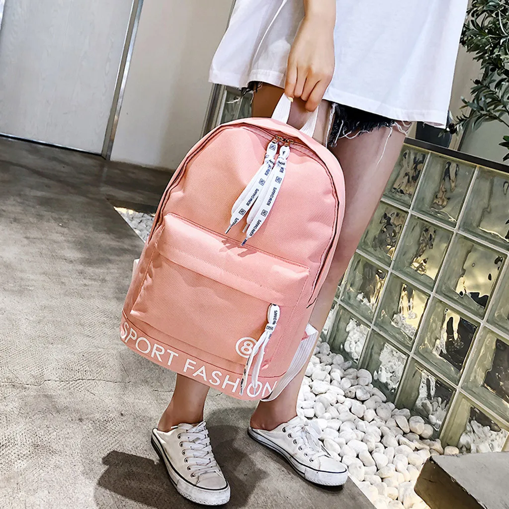 Aelicy Women Canvas Backpacks Ladies Shoulder School Bag Backpack For Girls Travel Fashion Bag Bolsas Mochilas Sac A Dos