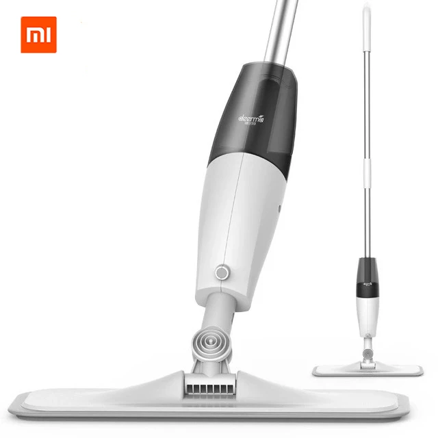 Xiaomi Deerma распылитель воды уборочная машина Mijia очиститель пола из углеродного волокна швабры 360 Вращающийся стержень 350 мл резервуар для восковой швабры