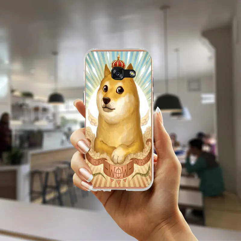 Модные красивые Doge мем силиконовый мягкий чехол накладка из ТПУ сотовый Чехол