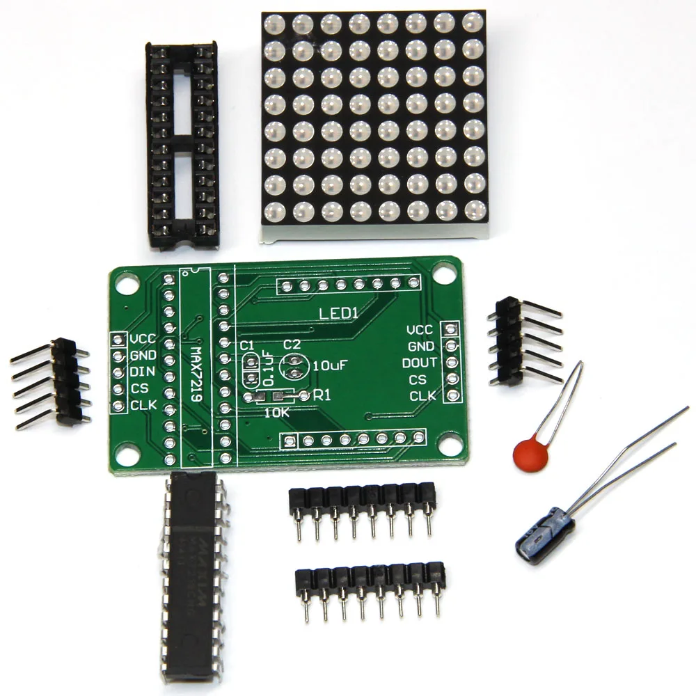 Умная электроника MAX7219 MAX 7219 точечная матрица светодиодный дисплей модуль DIY