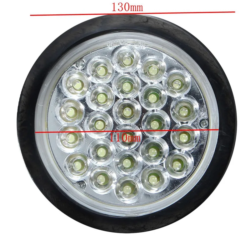 1 шт. 24 SMD Автомобильный Круглый задний фонарь s поворосветильник однофазный свет