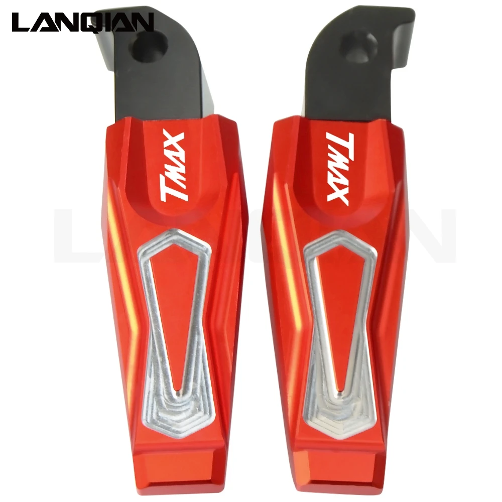 For Yamaha XP 500 TAMX Motorcycle Accessories CNC Aluminum Passenger Footrests Rear Foot Pegs With Logo XP500 TMAX500 | Автомобили и