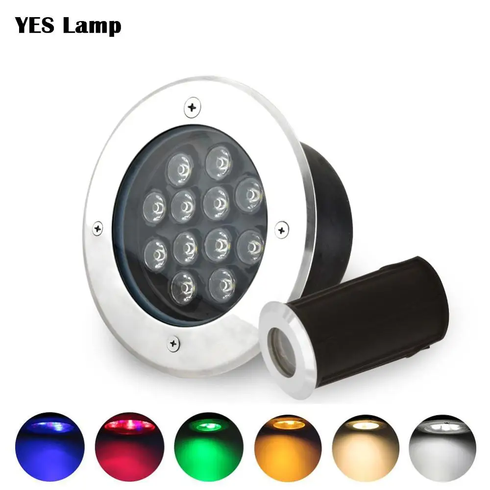 IP68 светодиодный подземный светильник с дистанционным управлением AC110V 220V3W 5W 6W 7W 9W