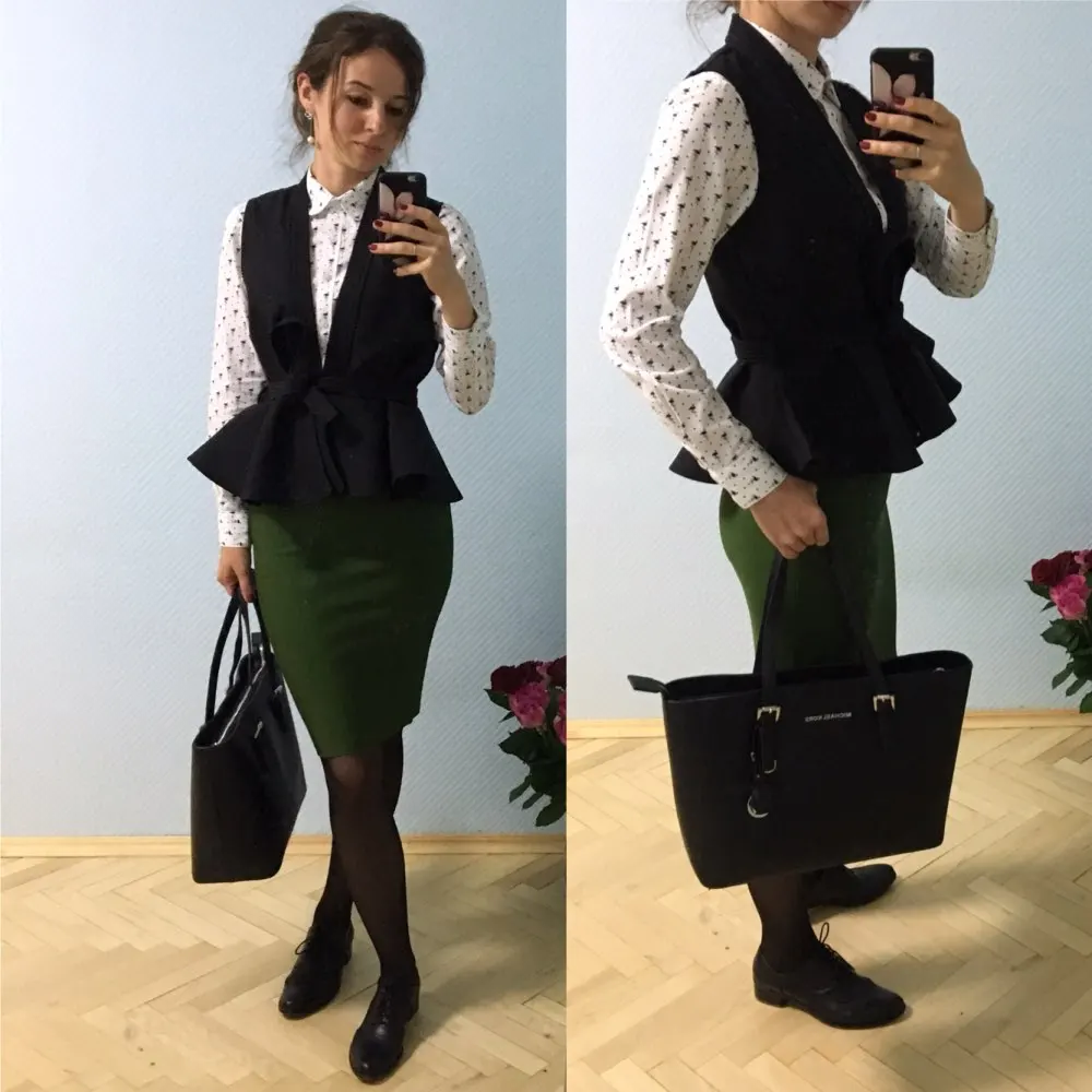 Новинка, Весенняя и осенняя Женская куртка с поясом, жилет с оборками, женская повседневная куртка