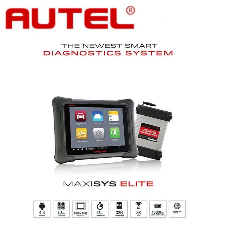AUTEL MaxiSys Elite OBD2 автоматический диагностический программирования сканер