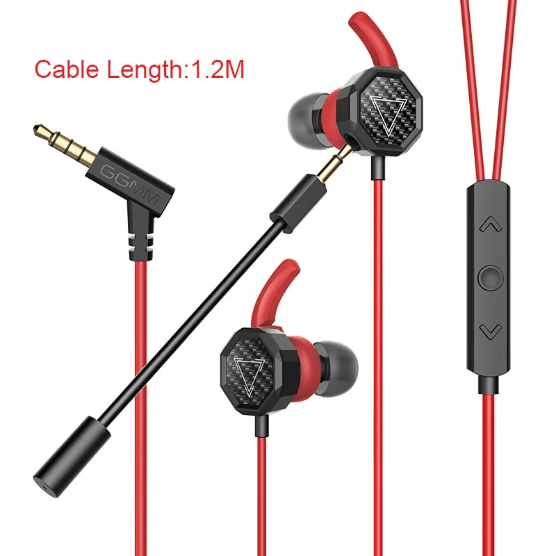 Red GGMM G1 игровая гарнитура наушники с HD четким микрофоном Игровые наушники Kulaklik Auriculares телефон PC Gamer для PUBG CSGO и т. Д. Игры - Цвет: Red