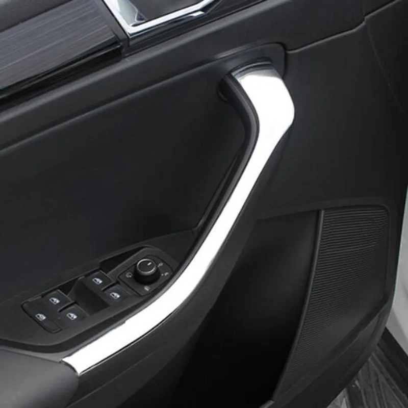Tonlinker Обложка Наклейка s для SKODA KODIAQ 2017 18 автомобильный Стайлинг 2 шт. ABS хром
