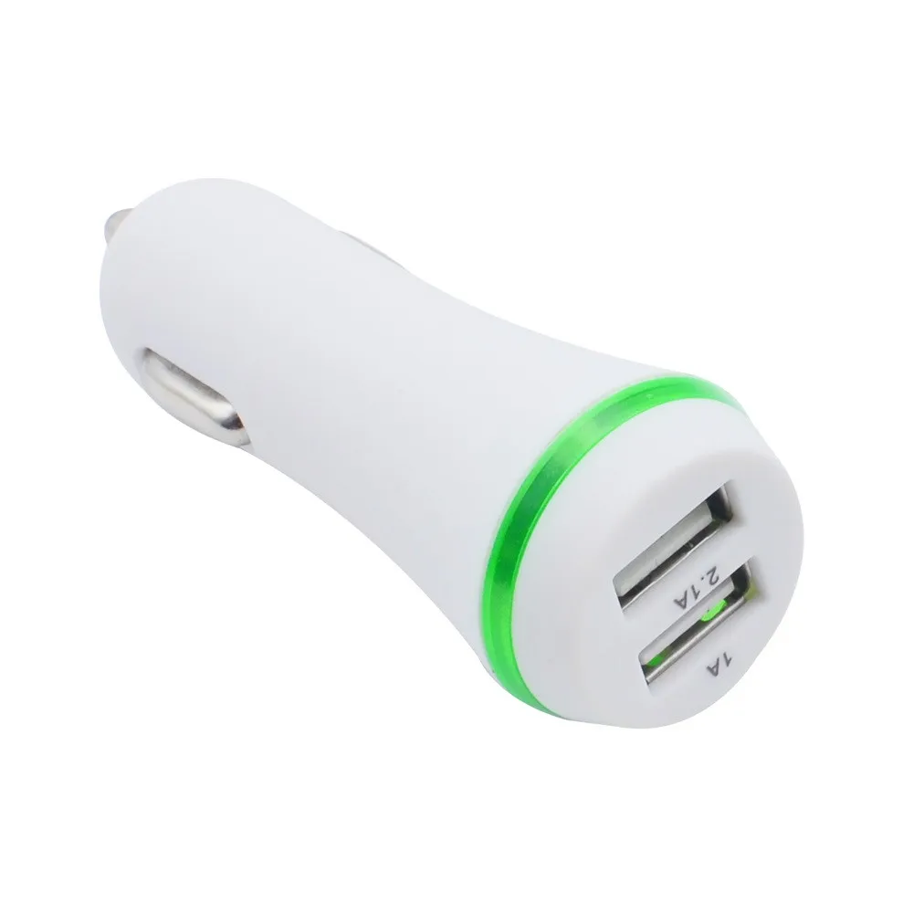 Willtoo сторона двойной USB 2 порта свет автомобильное зарядное устройство адаптер