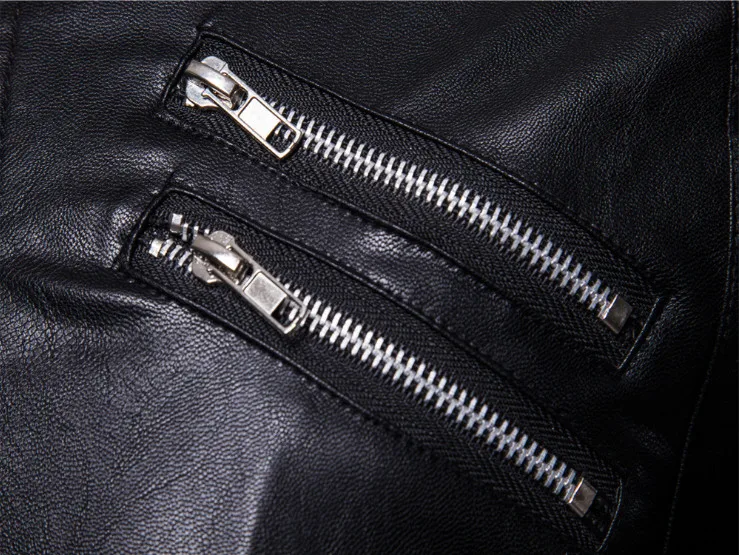 Европейские и американские кожаные куртки с вышивкой классический дизайн