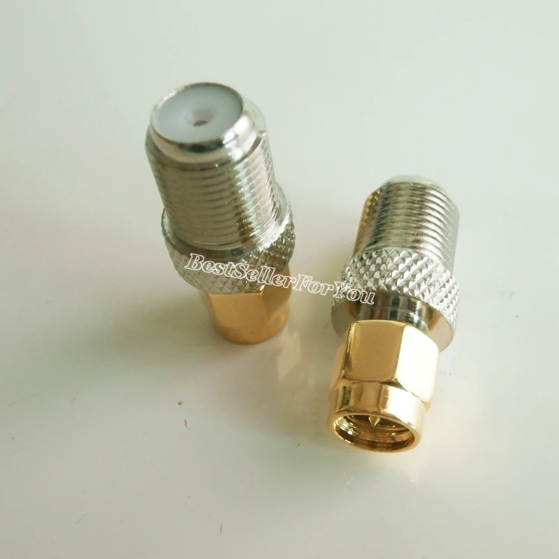 1 шт. прямой коаксиальный адаптер с разъемом F и штекером SMA|jack plug connector|jack connectorjack