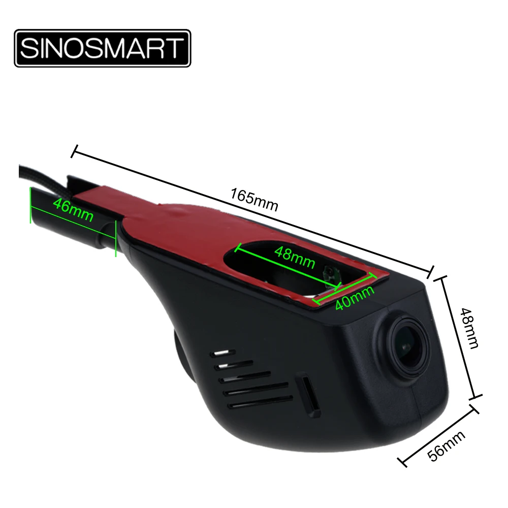 SINOSMART специальный скрытый автомобиль Wifi DVR камера для Toyota Corolla/Prius/Camry/Prado/Highlander и т.