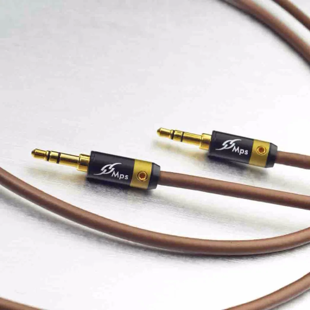 MPS X 5 Eagle кабель HiFi 99.9997% OFC + посеребренный 24K позолоченный разъем 3 мм AUX штырь Аудио