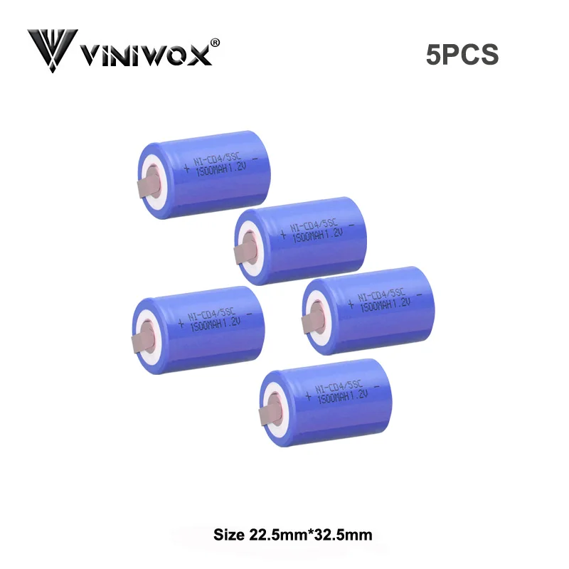 Новый 4/5SC Ni CD 1 2 V 1500mAh аккумуляторные батареи для электрического фонарика Power Bank Tool