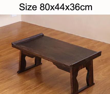 Size 80x44x36cm Новое поступление, японский стиль, чайный столик, складной журнальный столик, сплошное дерево плавающее окно, столик, маленький чайный столик с татами, домашний - Цвет: Size 80x44x36cm