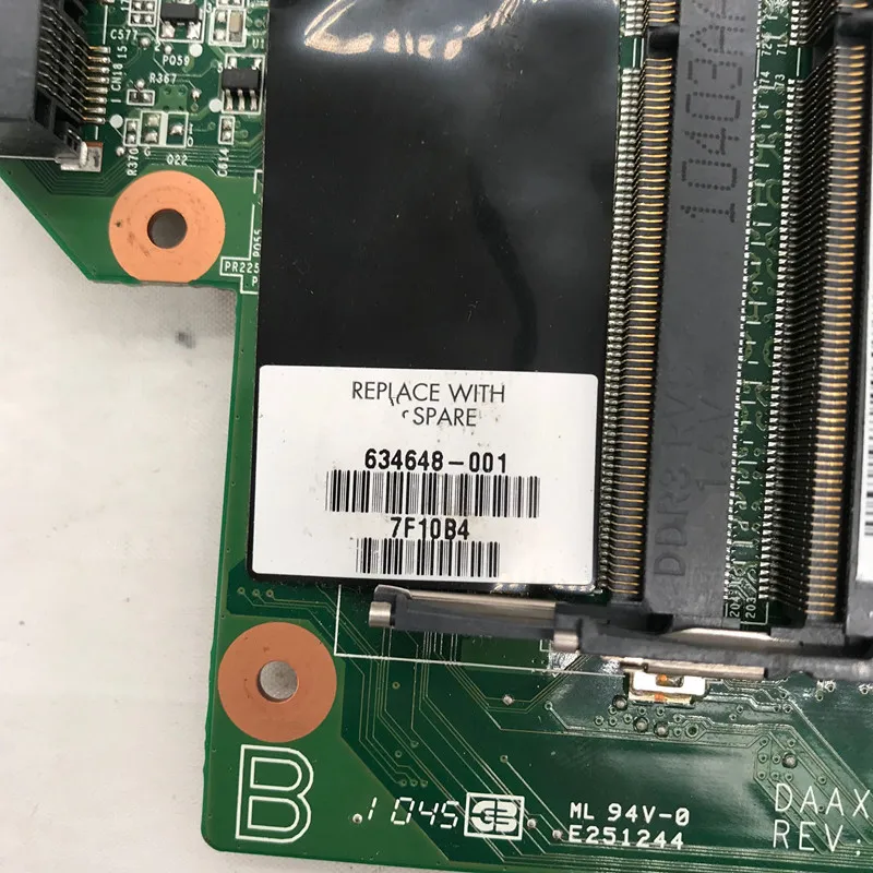 Высокое качество Для G62 CQ62 G42 CQ42 материнская плата для ноутбука 634648 001 DAAX1JMB8C0 с I3 350M