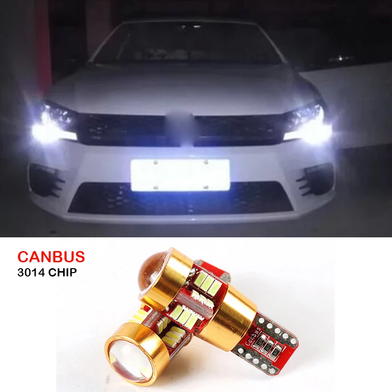 2XCar T10 Canbus W5W SMD 3014 27 Светодиодный клиновидсветильник баритный фонарь