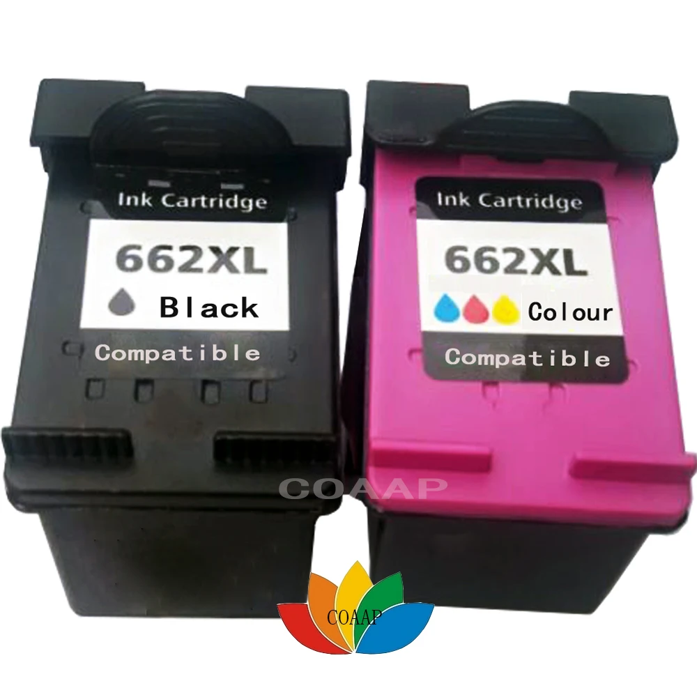 2PK новый совместимый hp 662 xl Заправляемый картридж для HP с чернилами Deskjet 1515 1015 1018 1518