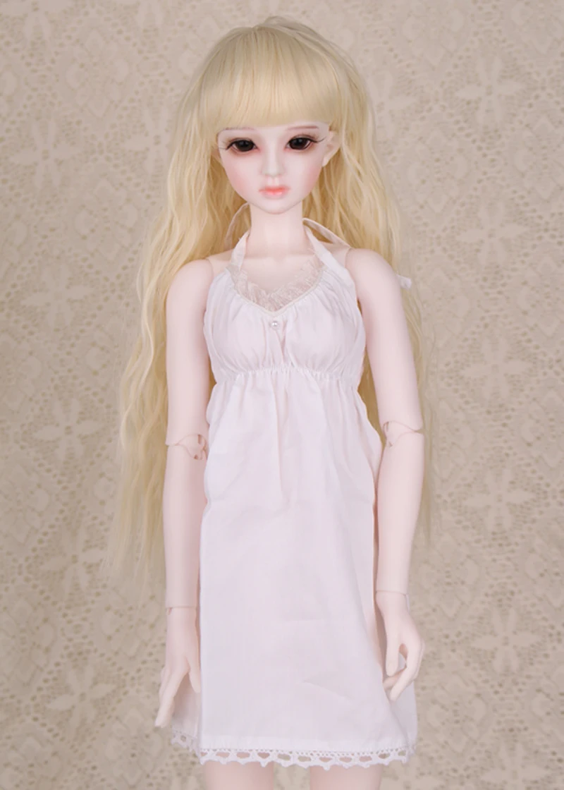Высококачественные куклы 1/3 1/4 1/6 BJD белые пижамы платье ночная рубашка для