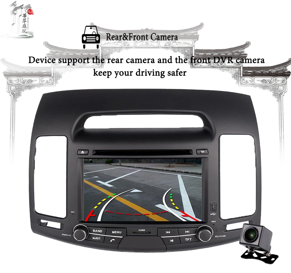 Octa Core 4G RAM 64G ROM Android 9 0 автомобильный DVD для Hyundai Elantra 2007 2008 2009 2010 11 с WIFI 3/4G GPS