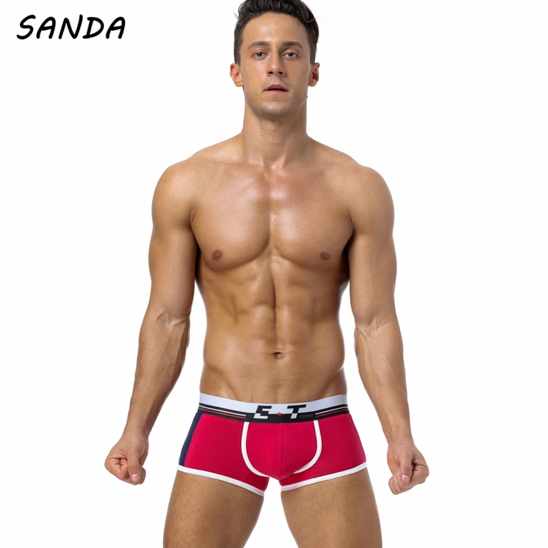 5 шт./лот Модные фирменные трусы боксеры хлопок Cueca Нижнее белье Мужские Слип