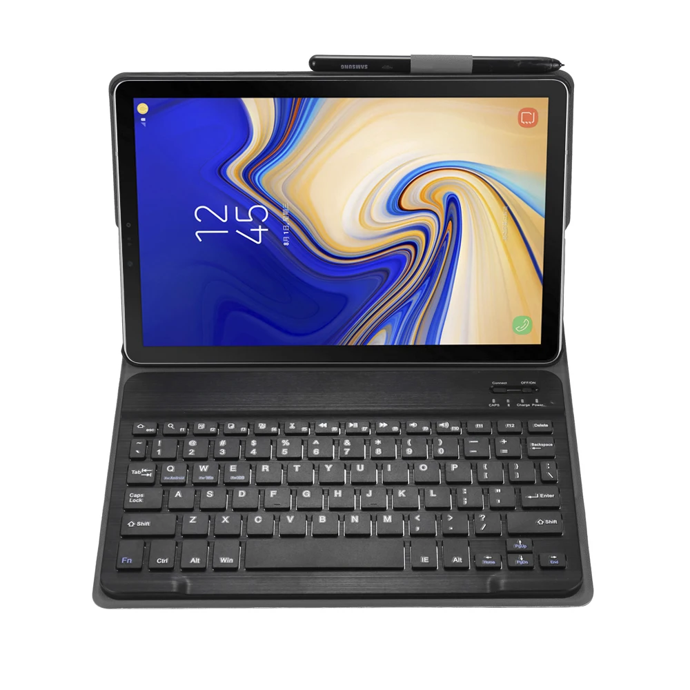 Съемный чехол с клавиатурой Bluetooth для Samsung Galaxy Tab A A2 10 5 2018 T590 T595 SM кожаный подставка
