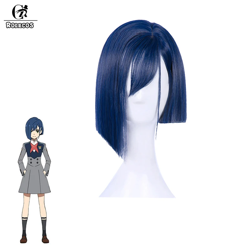 Головной убор для косплея ROLECOS DARLING in the FRANXX 015 CHIGOI синтетические волосы 24 см синие