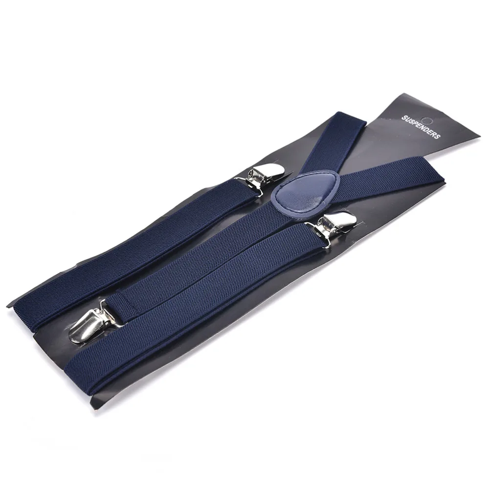 Эластичные подтяжки унисекс регулируемые y образные с 3 зажимами для брюк|braces for